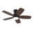 32 Inch Low Profile Ceiling Fan with Light and Remote Control, Dimmable Quiet DC Motor, Indoor Outdoor Black Dark Walnut Solid Wood Blades