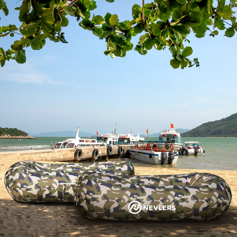 Fauteuil de plage gonflable avec poches et chaises gonflables