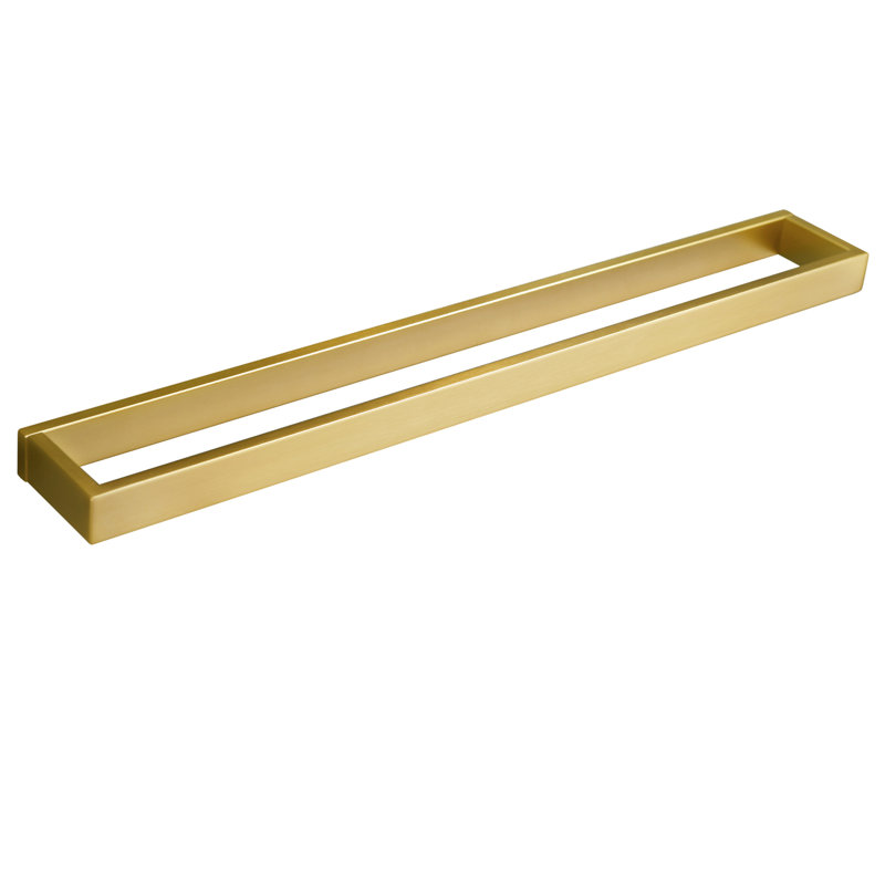 24" Towel Bar Wall Mounted, Brushed Gold