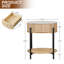 Table de bout ronde en marbre avec rangement-666742605-666742600