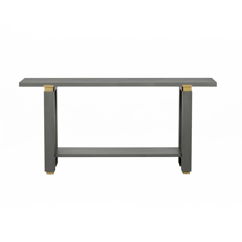 62.9" Modern Minimalist Console Table, Gray
