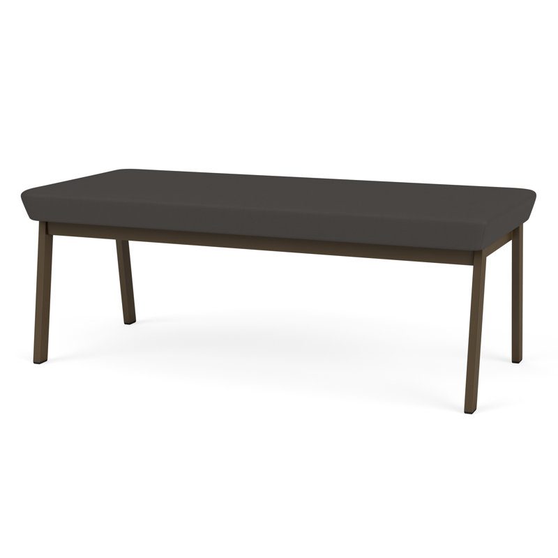 Banc en métal Newport, Noir Patriot Plus - Vinyle lavable au chiffon, Bronze