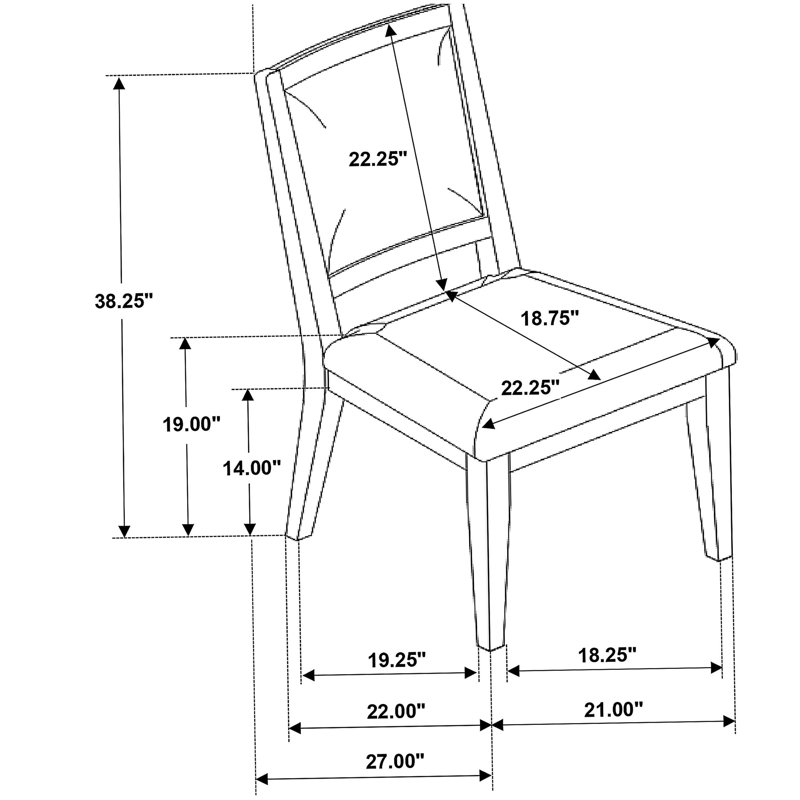 Ensemble de 2 chaises d'appoint Verdugo