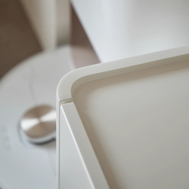 Meuble télé avec rangement crème, 94.48''