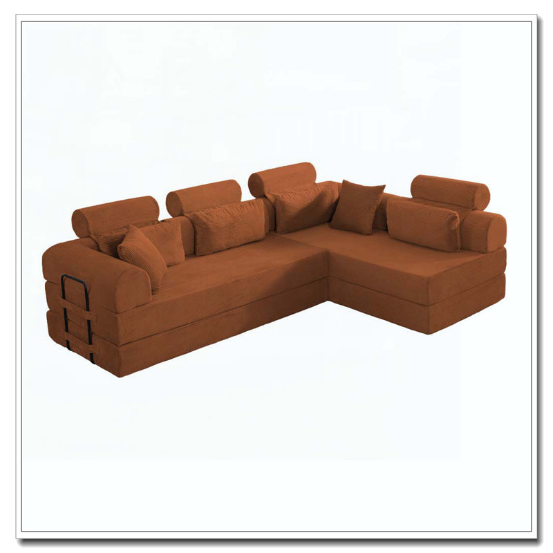 Canapé modulaire en L, Orange