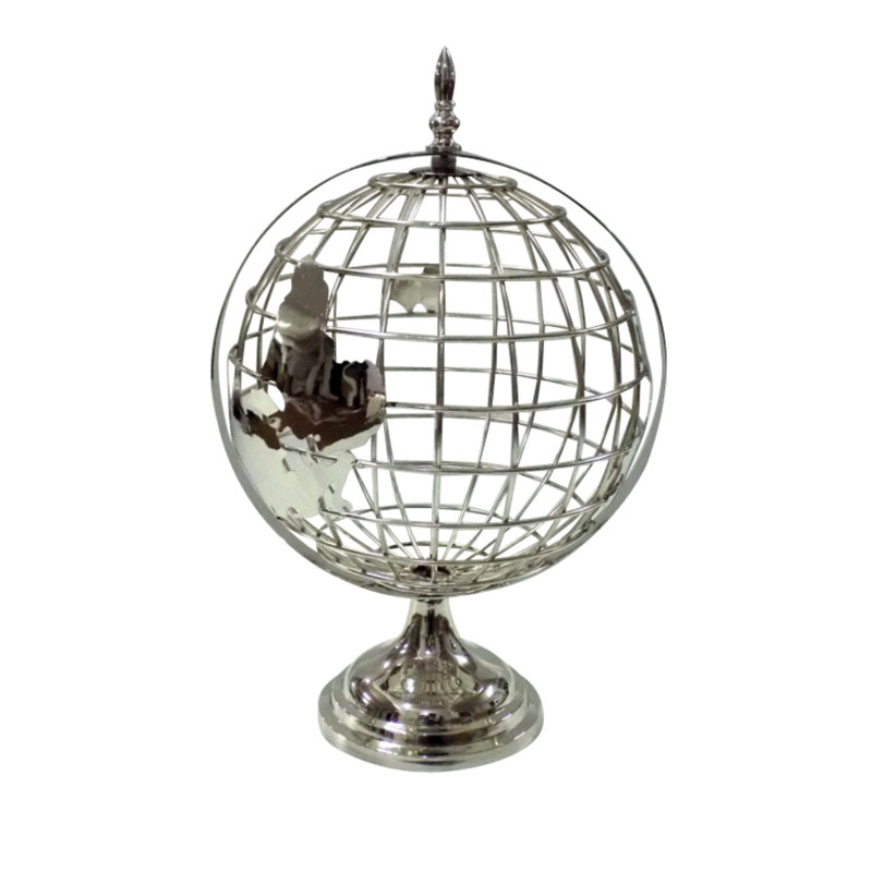 Grande sphère tournante en métal
