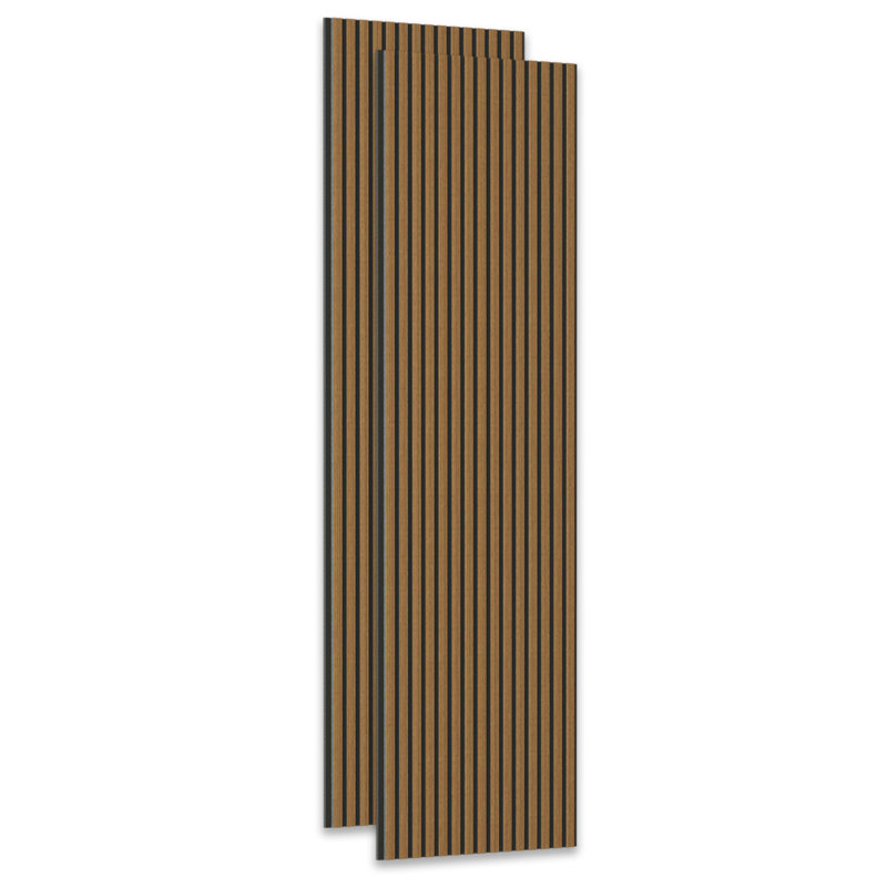 2pcs x  106" x 20.5" 3D Acoustic Slat Wall Panels for Interior Wall Décor Natural Oak Wall Slat(2 Pack/30.20 sq.ft)