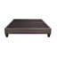 Contemporain 14 po Base de matelas plateforme, base de lit tapissier simple, gris foncé-1658378090