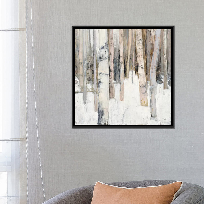 «Warm Winter Light I», reproduction d'impression sur toile tendue, H 18 po x l 18 po x P 1,5 po, Toile avec cadre noir