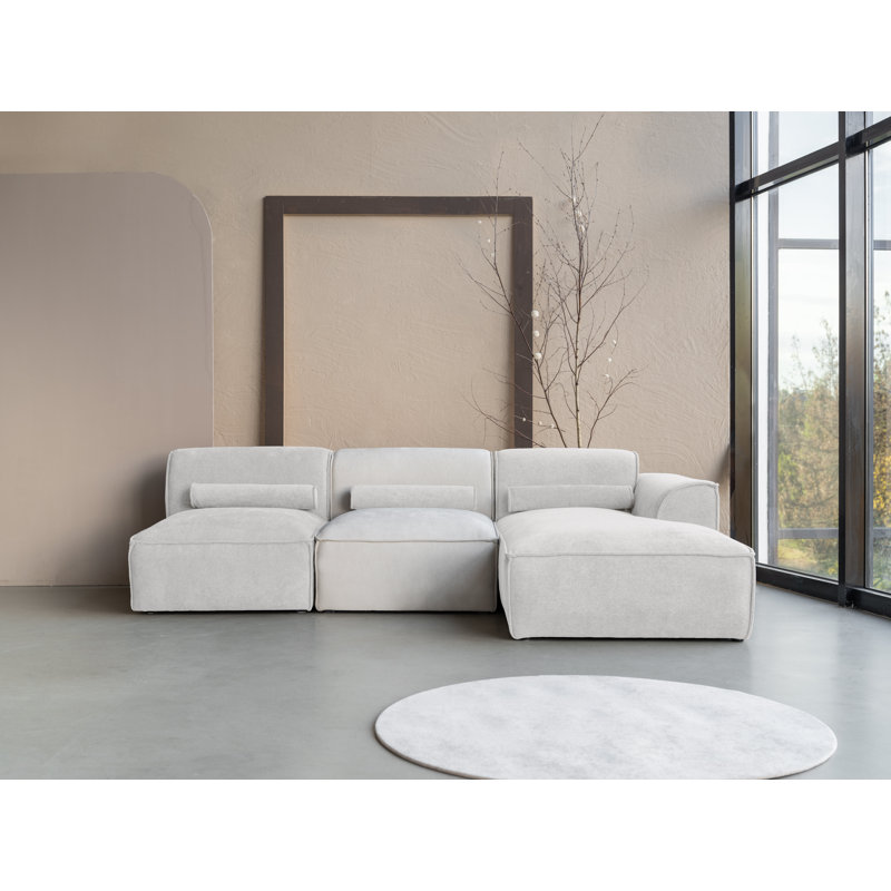 Flex Felix 3 Seater Corner Sofa , Right Hand Facing, Beige