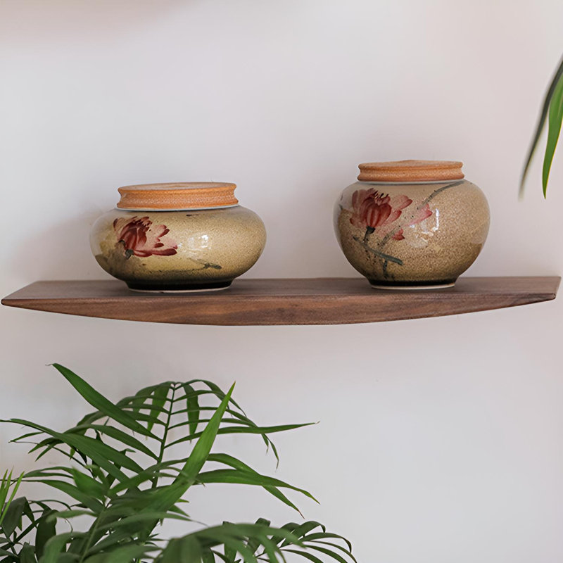 Solid Wood Floating Wall Shelf, 0.86" H x 23.62" W x 5.9" D