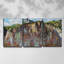 Pink Paint - Multi Piece Framed Canvas-431707736