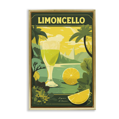 Lemon Cocktail in Tropical Scene Floating Frame, design by Andreas Magnusson
