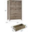Commode 5 tiroirs en bois Modern-1202472067