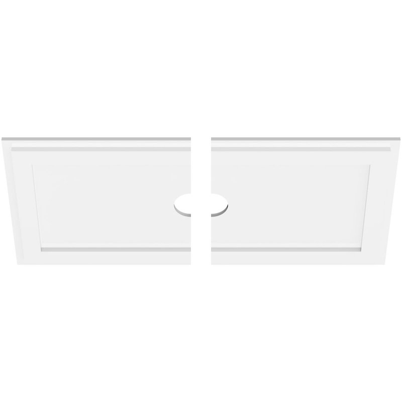 Médaillon de plafond contemporain 26 po x l 13 po x H 6 po x P 9 po x P 1 po, H 1 po x l 32 po x P 16 po