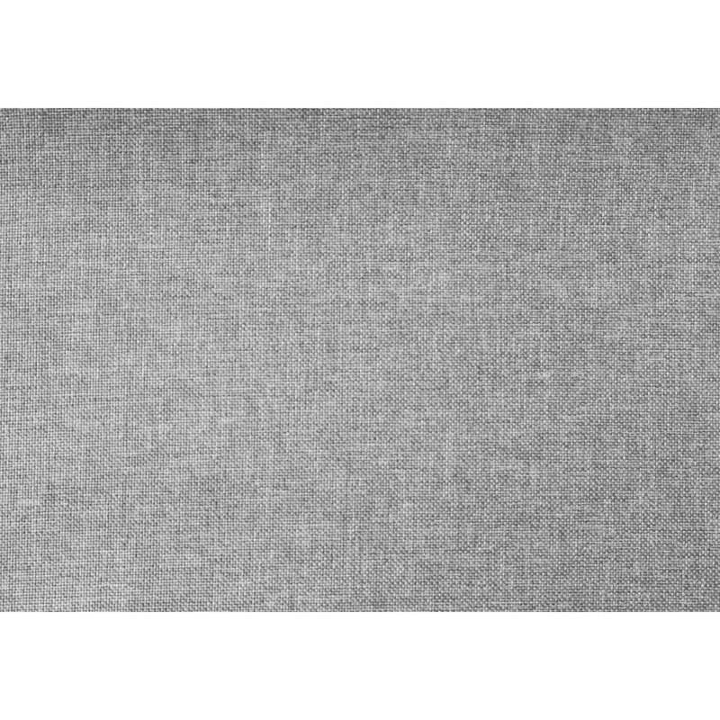 Table de chevet rembourrée en lin gris - 2 tiroirs, tiroir de table