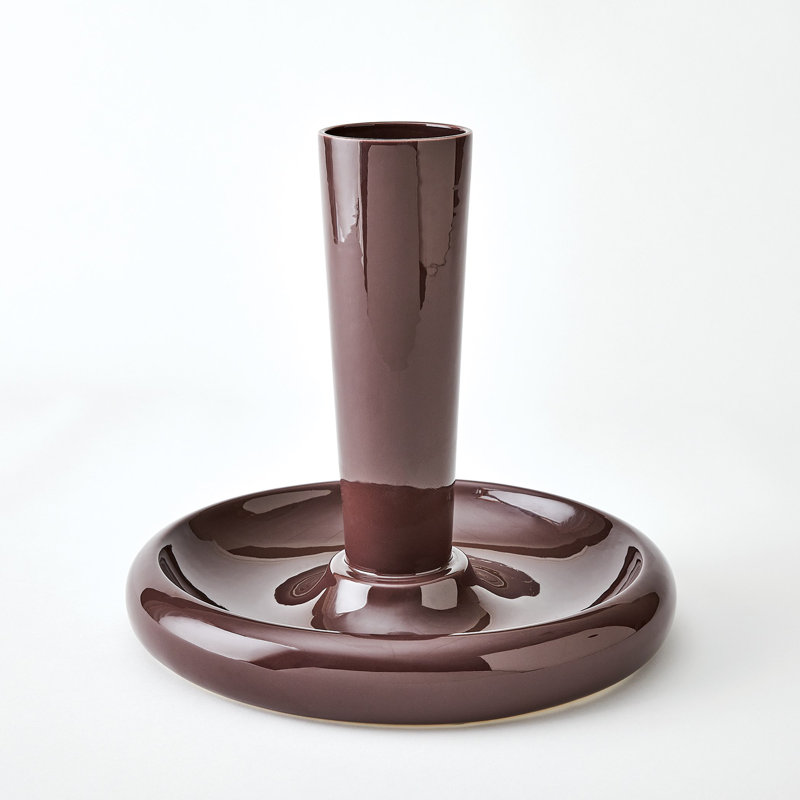 Grand vase prune