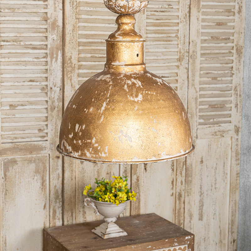 Luminaire suspendu rétro - Éclairage intérieur élégant pour une ambiance douillette et sophistiquée, Or