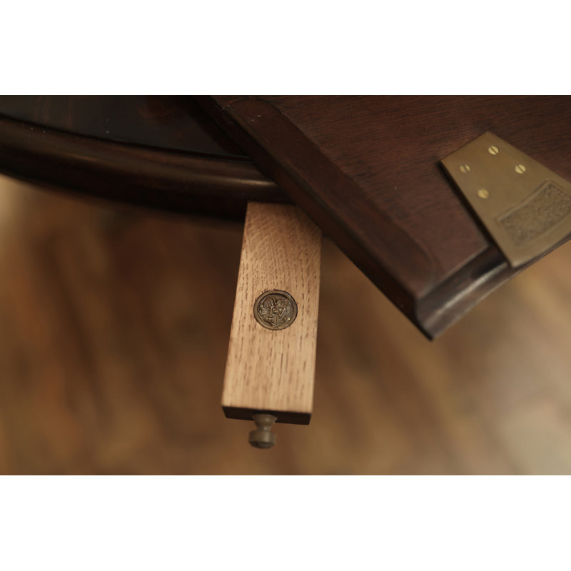 Round Mahogany Wood Dining Table