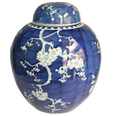 Handmade Porcelain China Ginger Jar