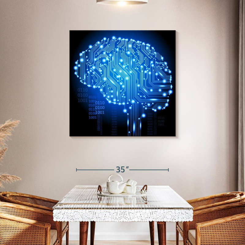 Keiri Cyborg Brain, 39" H x 39" W