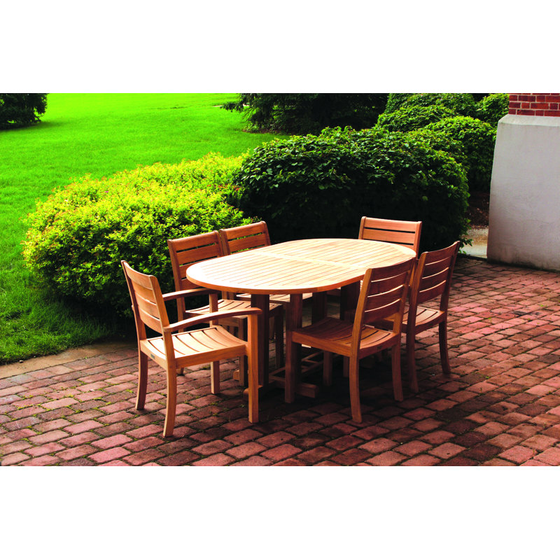 Camden Teak Outdoor 72" Oval Dining Table