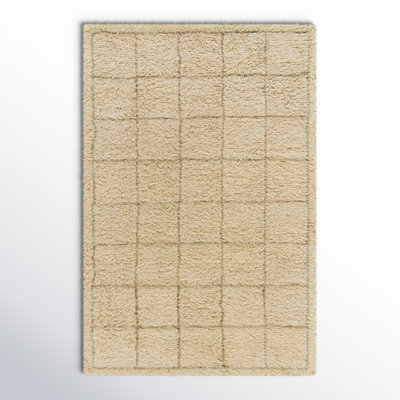 Anemone Hand-Tufted Grid Shag Rug