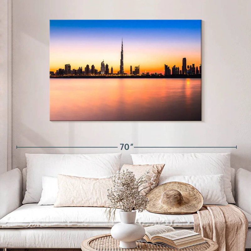 Sireci Dubai UAE Skyline, 32" H x 48" W