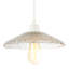 Textured Glass Pendant Shade With Mushroom Or Parasol Silhouette Shape By 