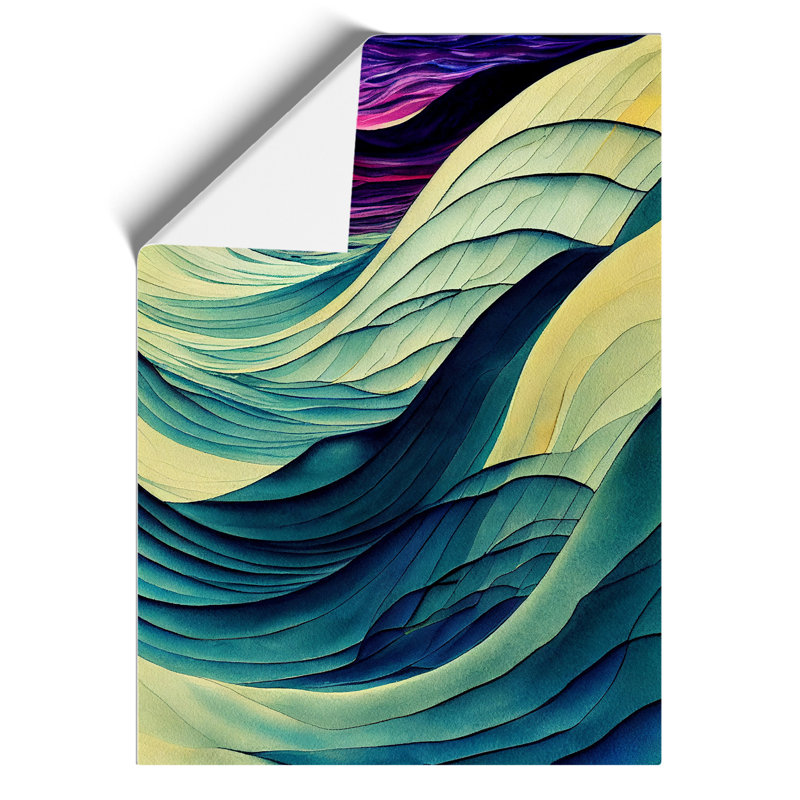 Layers Of An Ocean Wave Abstract No.1 - Print, Paper, 59.4cm H x 42cm W, No Matte