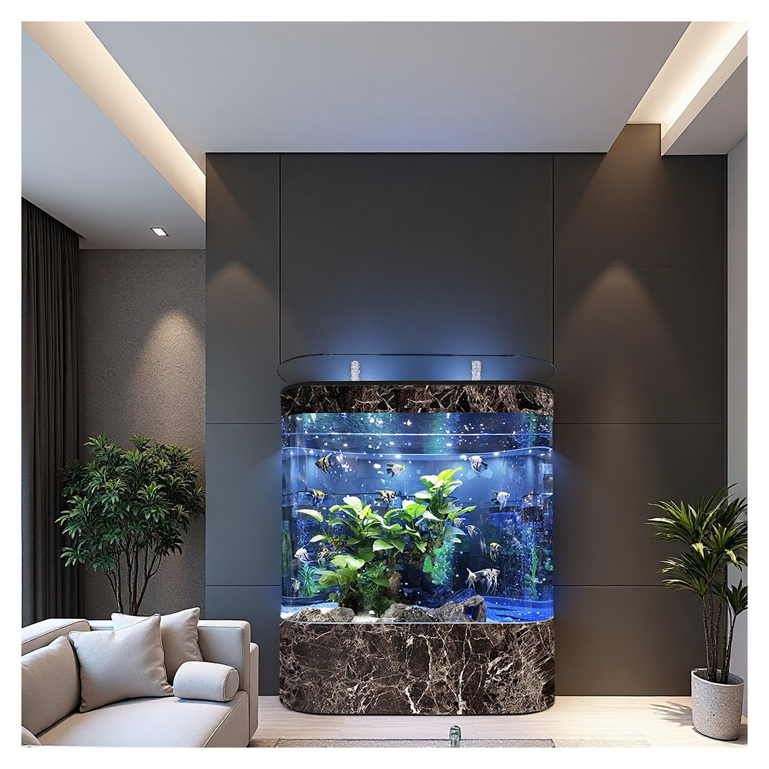 Minimalist Modern Rectangular Eco Aquarium Tank