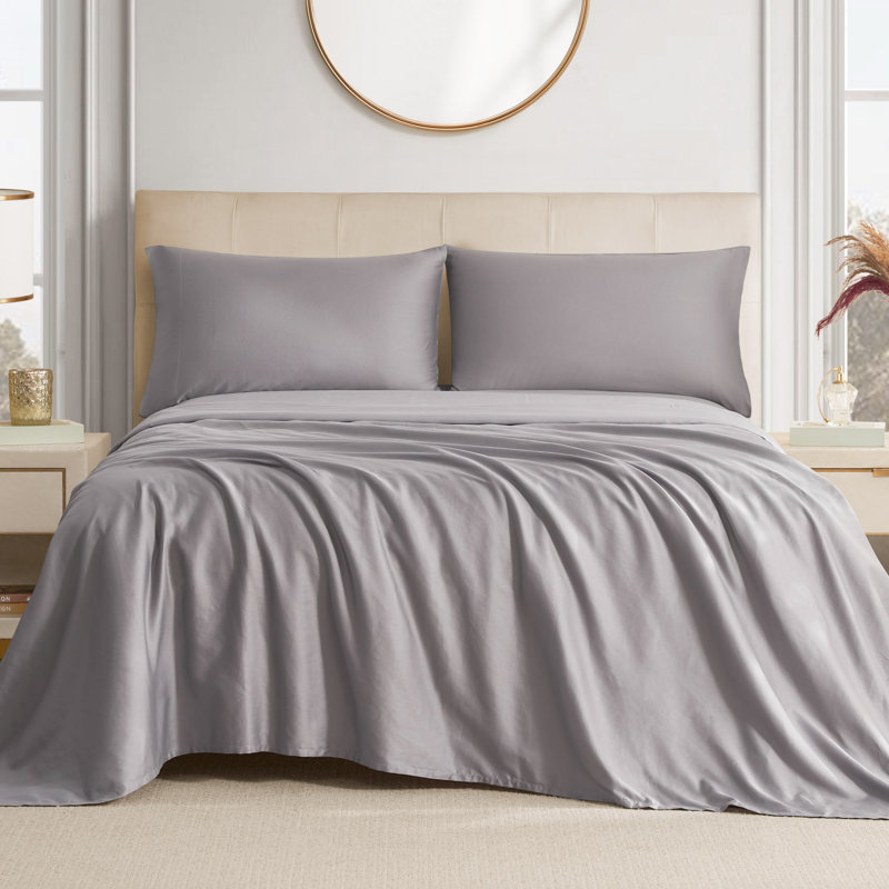 The Sheet Lab Cloud Embrace Sheet Sets, Queen Sheet Set with 2 Pillowcases, Gray