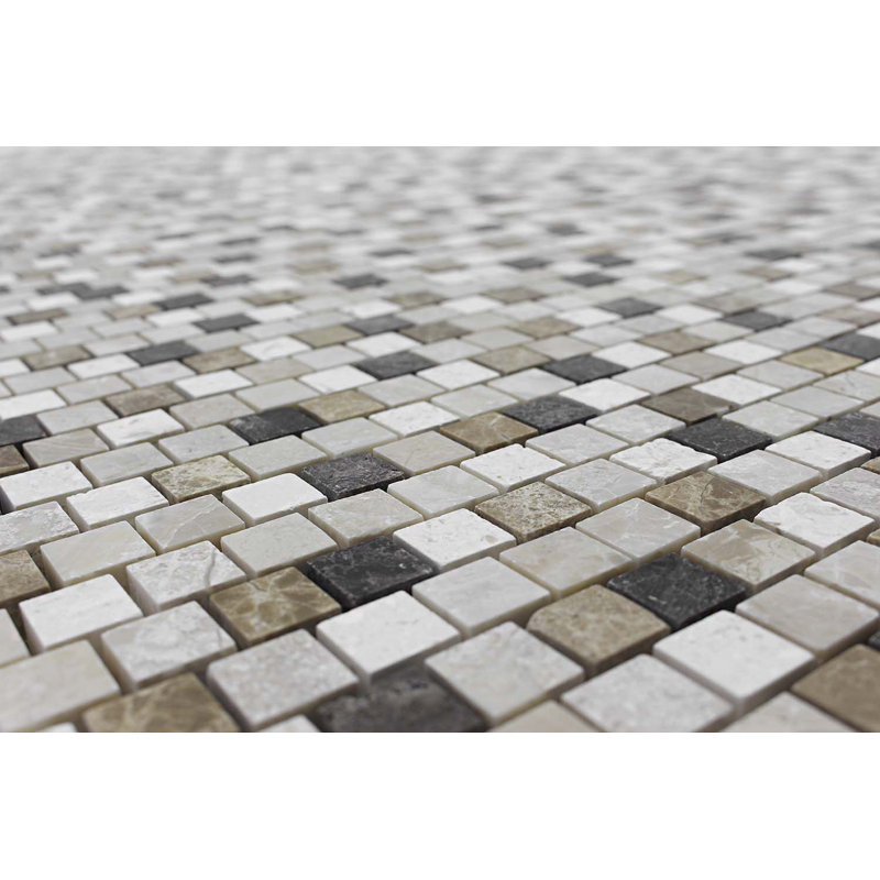 Adriatica 0.63" x 0.63" Marble Linear Mosaic Wall & Floor Tile, Karya Royal