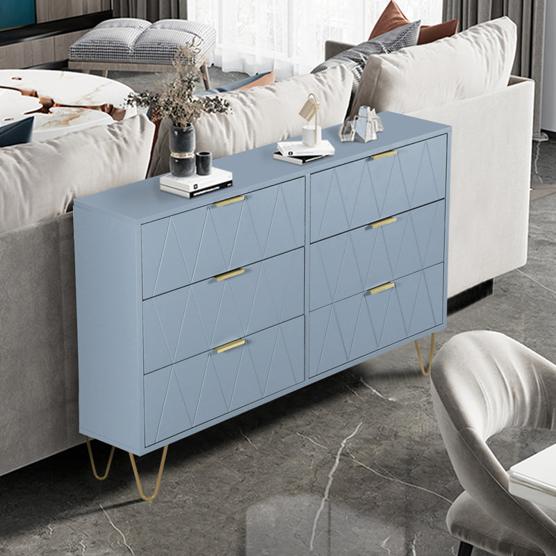 Commode double l 39,4 po Marable, Bleu