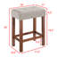 Table de bar et chaise 4 pièces avec ports de charge, table de 59 pouces, 3 tabourets en lin confortables résistants aux éclaboussures, pieds en bois massif, moyeu encastré peu encombrant, tabourets rembourrés, pour chambre industrielle