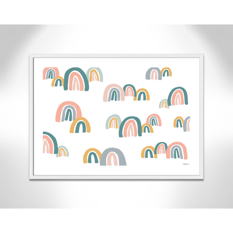 Décoration murale pour enfants, H 25,5 po x l 35,5 po x P 1,19 po, Encadré de boîte blanc