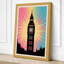 Big Ben Rising Light Retro 1 Piece Wrapped Canvas Wall Art-715301833-715301829