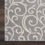 Tapis à motif floral gris Thornlie-308242309