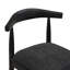 TABOURET DE COMPTOIR EN TISSU NOIR (ENSEMBLE DE 2)-655631857-656118575