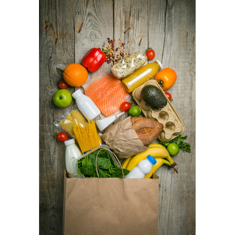 Grocery Shopping - Wrapped Canvas Print, 46cm H x 30cm W x 3.8cm D