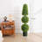 Artificial Two Ball One Tower Boxwood Topiary