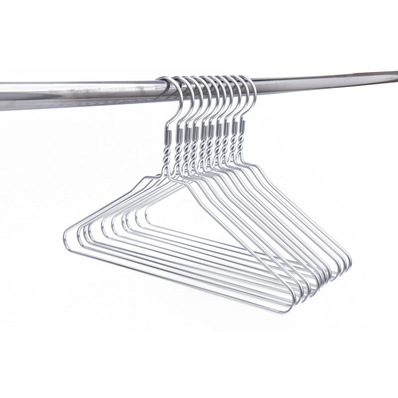 Cintres en aluminium argenté Deuntray Rebrilliant