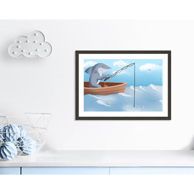 Impression sur papier «Gone Fishing»