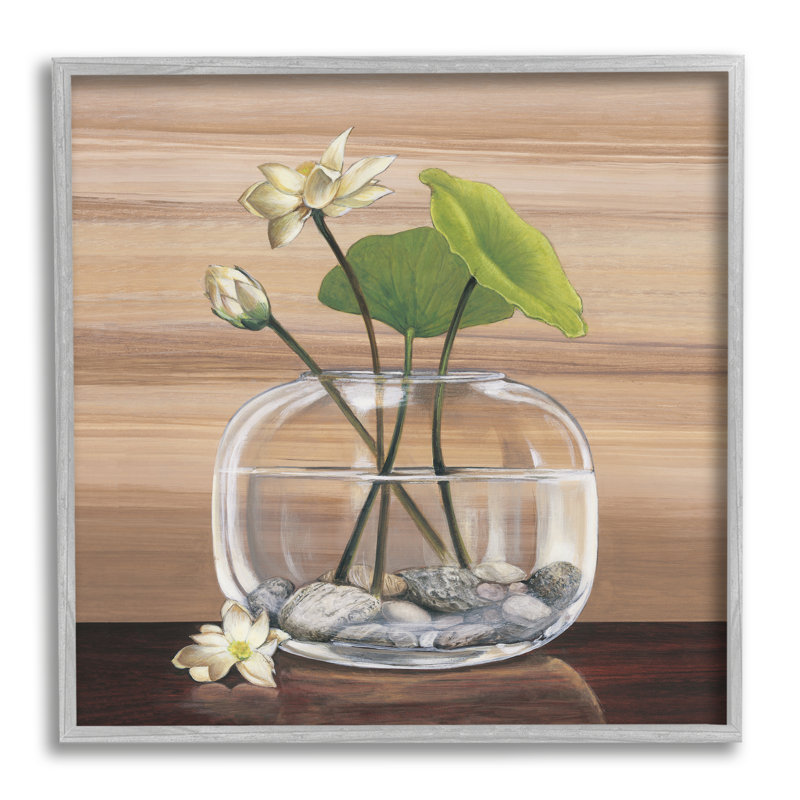 «White Water Lilies And Lilypad», impression sur toile, Unframed, H 12 po x l 12 po x P 0,5 po