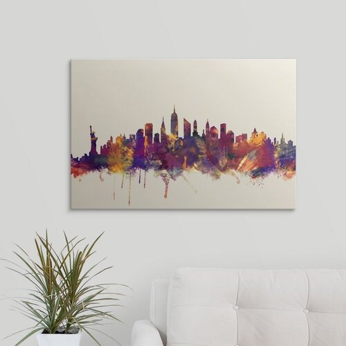 Ebern Designs Francy New York City Skyline by Michael Tompsett Print ...