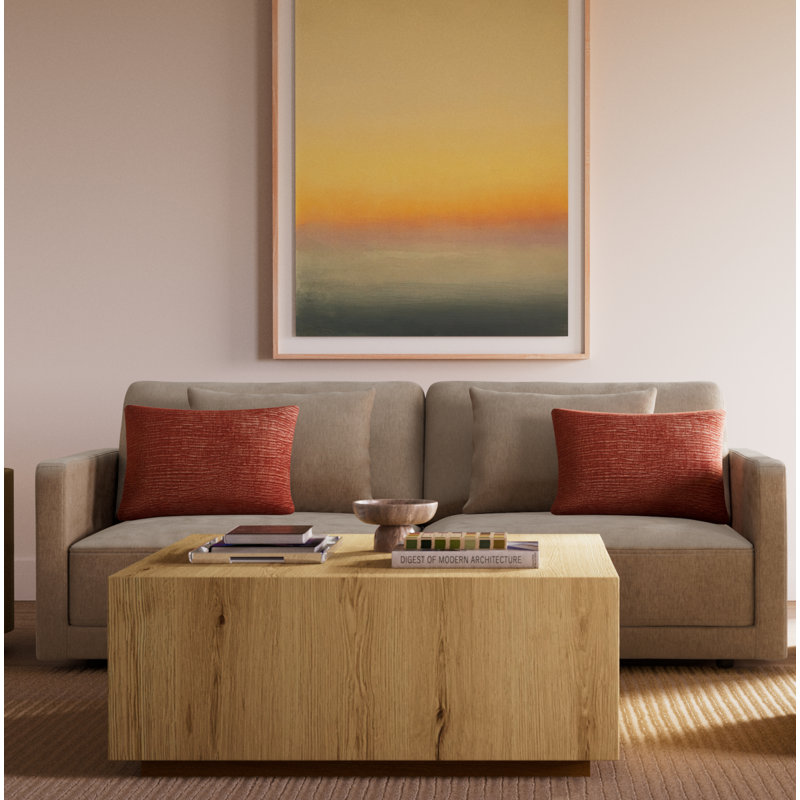 Risk Print by Ericka Wolf, Natural, 60" H x 49" W x 2.5" D