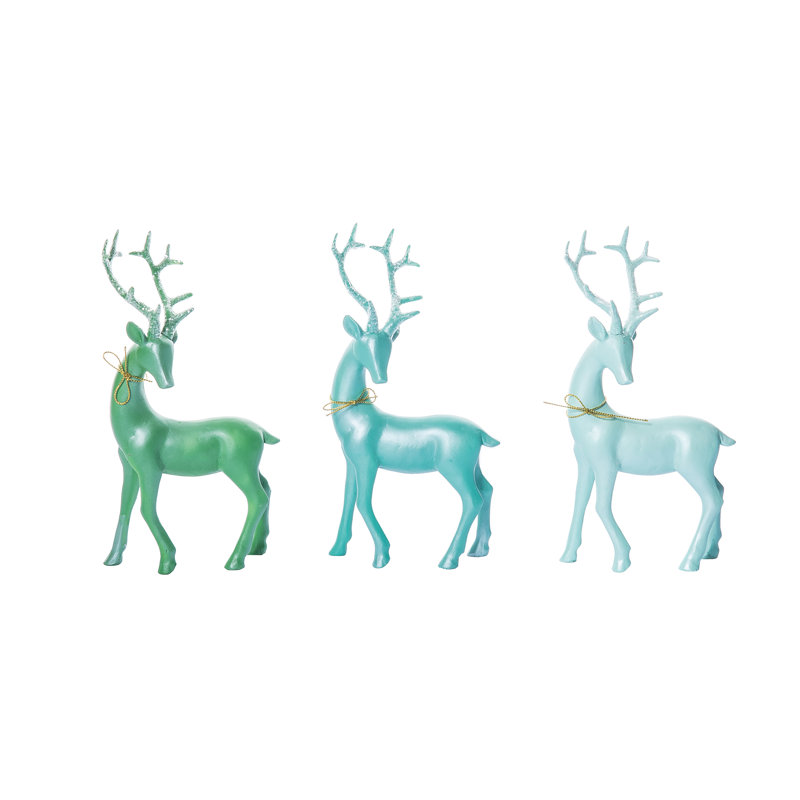  Petit ensemble de 3 petites décorations de Noël en résine
