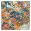Tapis abstrait orange / bleu Octagon-69787438