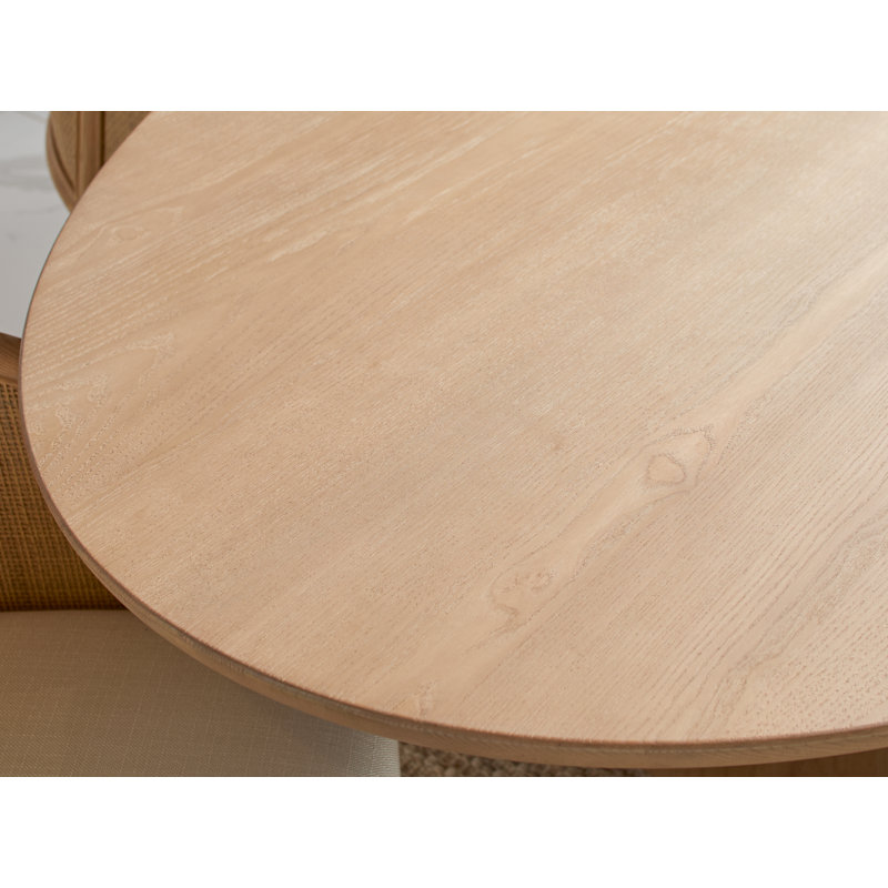 Table de salle à manger ovale Gasaway, Tanné