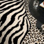 Tapis zèbre mixte à imprimé animal léopard lavable à la machine, tapis antidérapant pour chambre à coucher-128992318